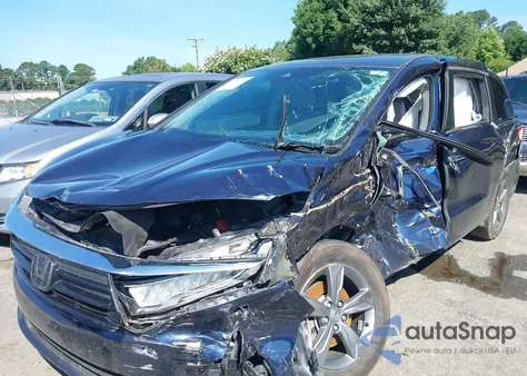 2021 Honda Odyssey Ex z USA, uszkodzony, nr VIN 5FNRL6H58MB041744